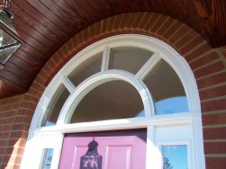 Legacy Half Round Window with custom grid pattern.